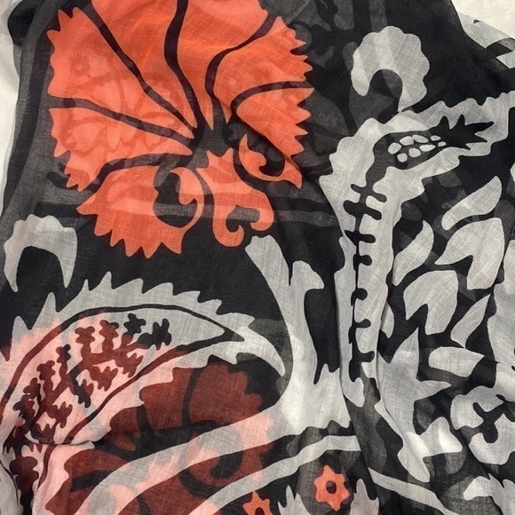 Zara Peach Orange Coral Black White Whimsical Bohemian Whimsigoth Cozy Warm Goth - Picture 15 of 16